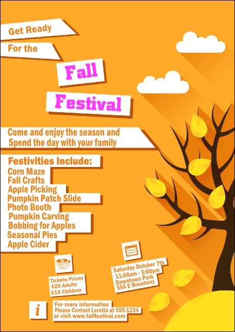 Fall Cut Paper Club Flyer