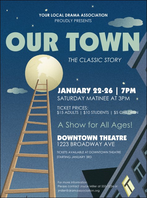 Our Town Flyer Product Front