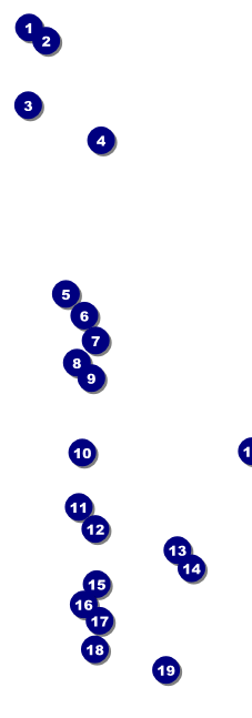 Our Town Event Ticket Front Field Markers