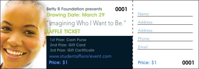 Women's Expo 4 Raffle Ticket Product Front