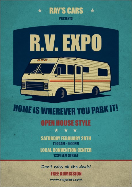 RV Expo Postcard Product Front