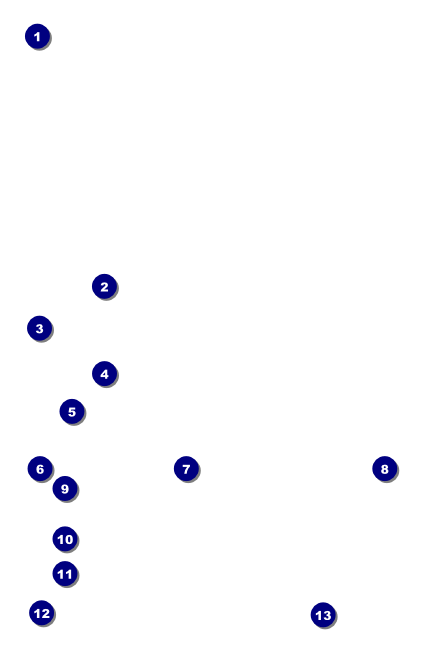 Football Blue Drink Ticket Front Field Markers