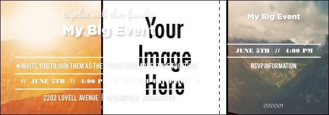 Outdoors Wedding Event Ticket Product Front
