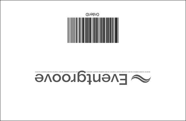 San Francisco Black & White Drink Ticket Product Back