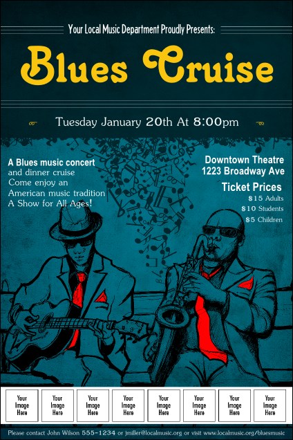 Blues Cruise Logo Poster Product Front