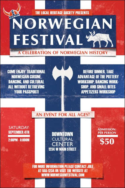 Norwegian Poster Product Front