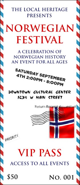 Postcard VIP Pass Product Front