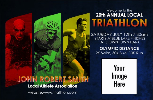 Triathlon VIP Event Badge Small Product Front