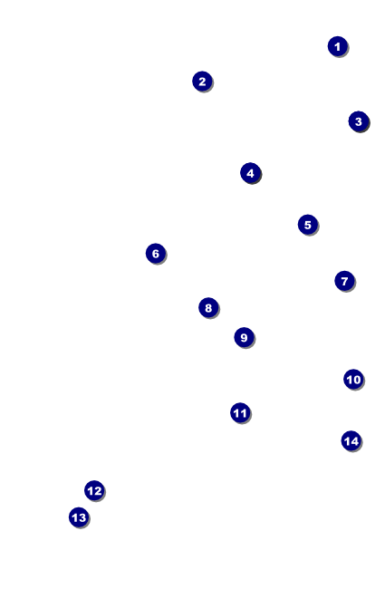 Indianapolis Drink Ticket (black and white) Front Field Markers