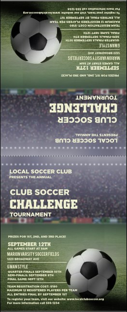 Soccer stadium Table Tent Product Front