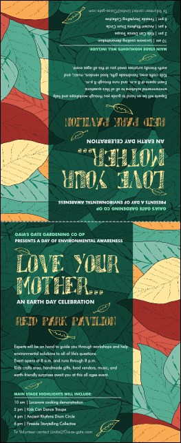 Earth Day Organic Table Tent