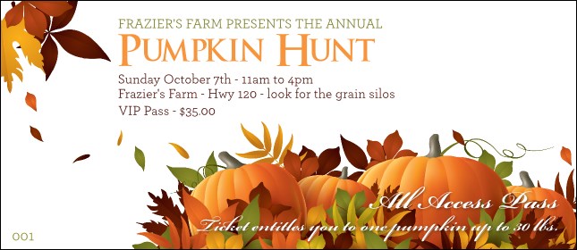 Pumpkin Patch VIP Pass Product Front