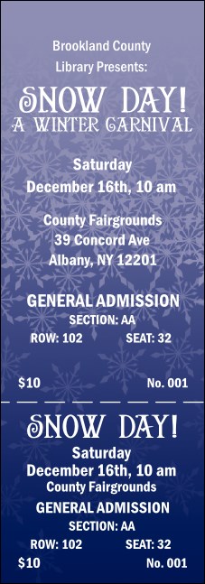 Blizzard Reserved Event Ticket Product Front