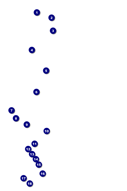 All Purpose Building and Streetlights Black and White Poster Front Field Markers