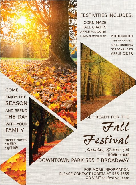 Fall Geometric Invitation Product Front