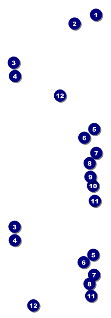 Billiard Tournament Event Ticket Front Field Markers