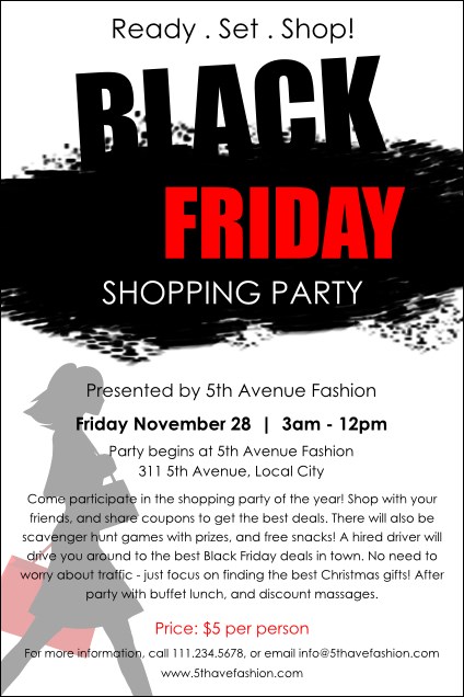 Black Friday 2016 Poster Product Front