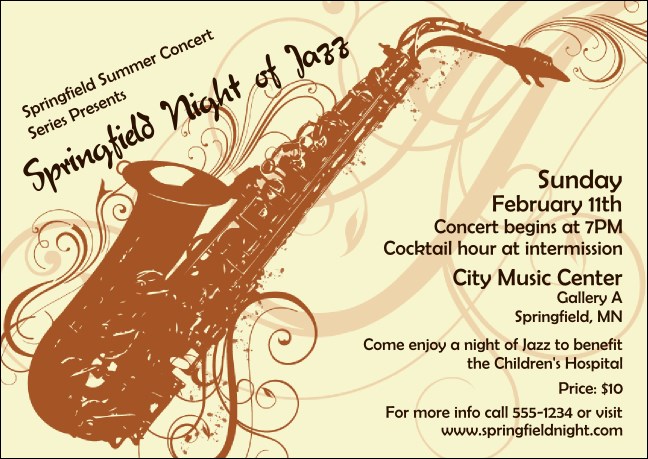 Concert Series Club Flyer