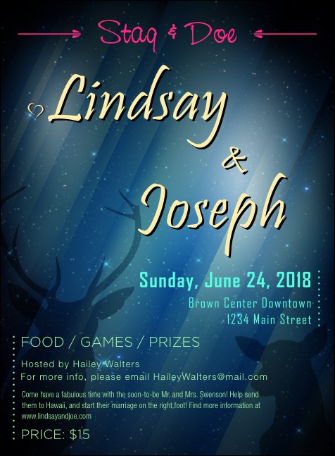 Stag and Doe Invitation Product Front