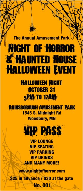 Spider Web VIP Pass Product Front