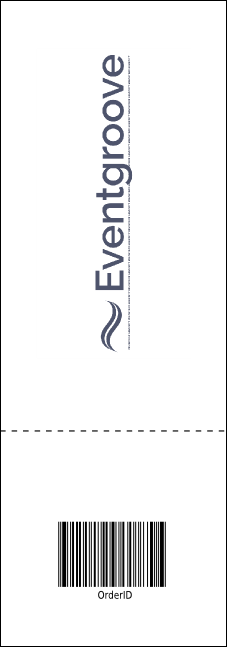 Pirate Ship Blue & Orange Event Ticket Product Back