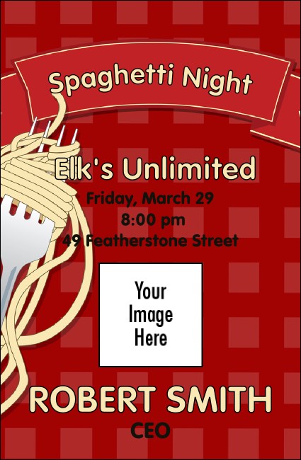 Spaghetti VIP Event Badge Small Product Front