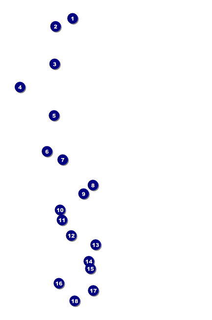 Graduation - Blue and Yellow Poster Front Field Markers