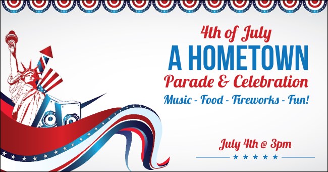 Fourth of July Freedom Facebook Ad