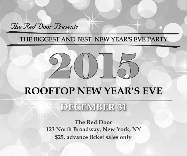 Silver Glitter Facebook Post