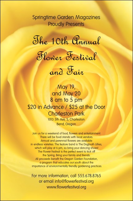 Yellow Rose Poster Product Front