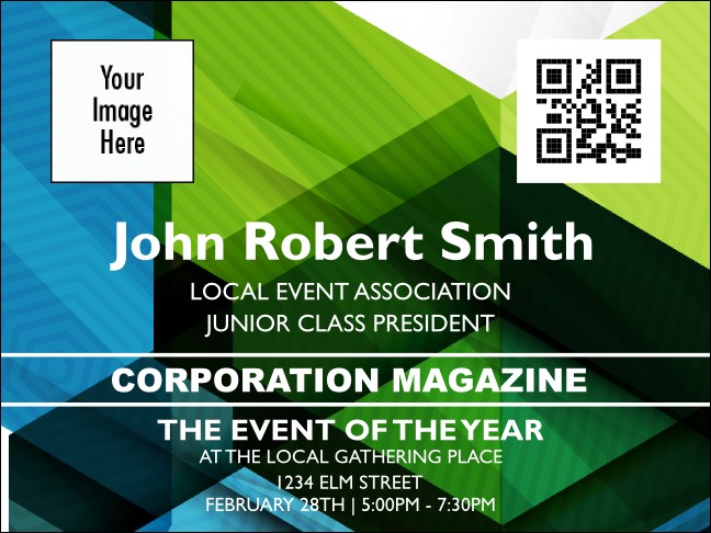 Conference Series: All Purpose Hex Economy Event Badge Product Front