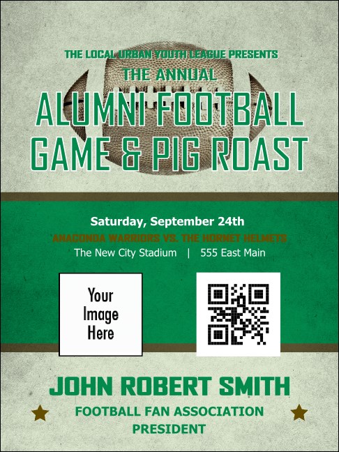 Football Green Economy Event Badge Product Front