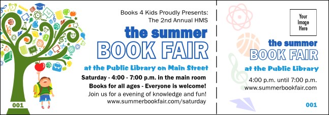 School Tree Event Ticket Product Front