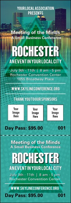 Rochester Event Ticket Product Front