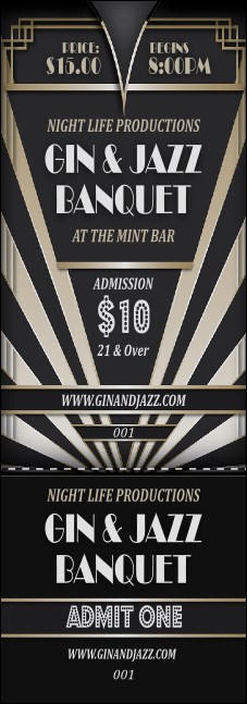 Roaring 20s Event Ticket Product Front