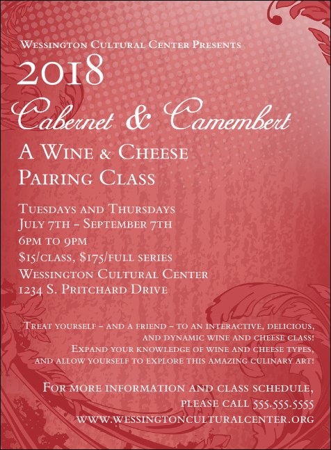 Year Classic Red Invitation