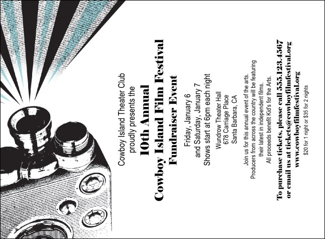 Film Festival Invitation Product Front