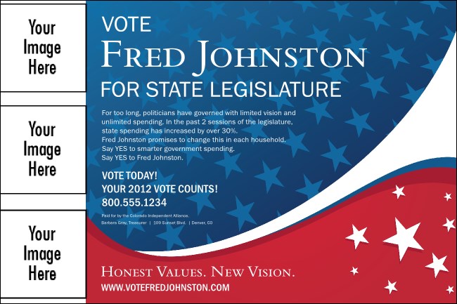 Patriotic Vote Poster Product Front