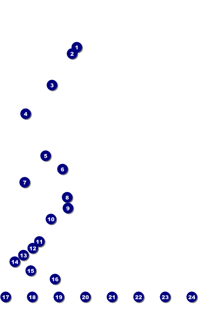 Classic Black Pinstripe Logo Poster Front Field Markers