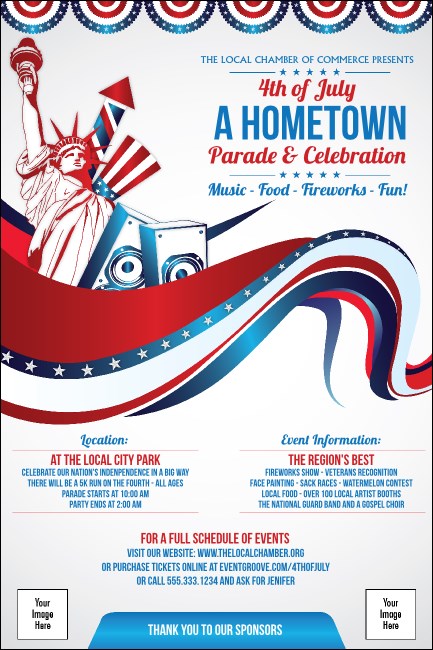 Fourth of July Freedom Poster