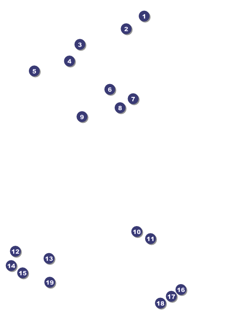 Winter Bird Postcard Front Field Markers
