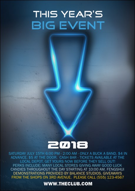 Night Club Neon Postcard Product Front