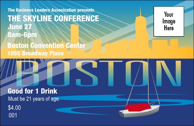 Boston Drink Ticket Product Front