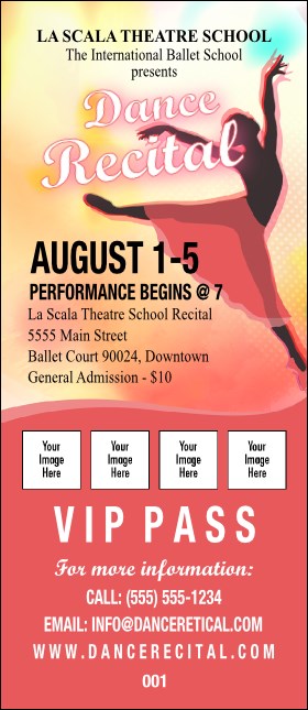 Dance Silhouette VIP Pass Product Front