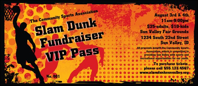 Basketball Dunk VIP Pass Product Front