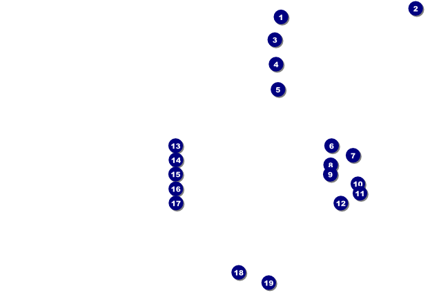 Retro Gymnastics Poster Front Field Markers