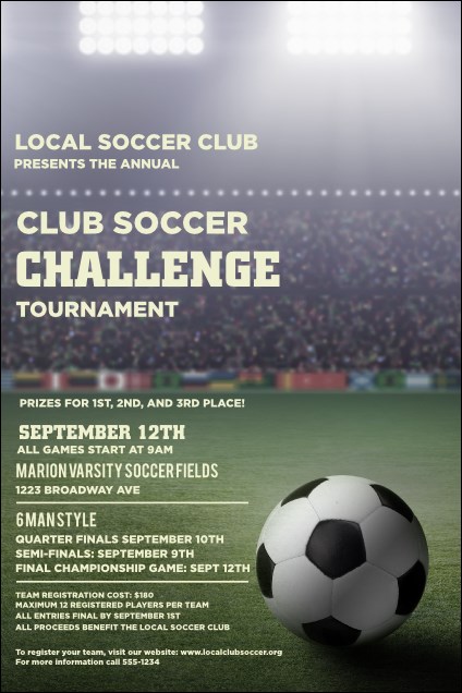 Soccer Stadium Poster Product Front