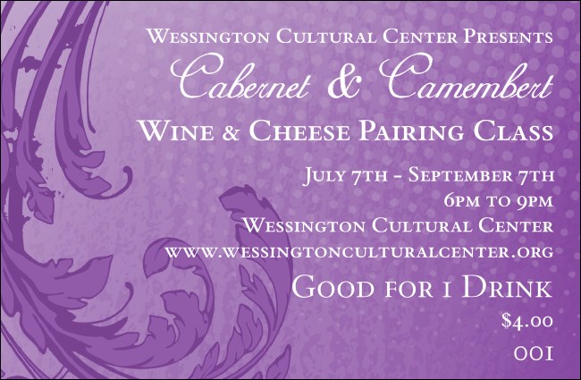 Classic Purple Drink Ticket