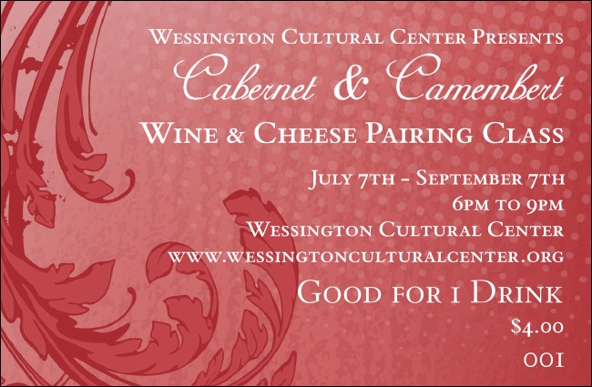 Classic Red Drink Ticket