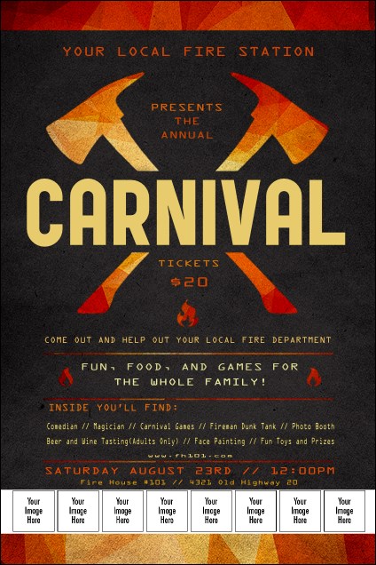 Fire Department Logo Poster Product Front